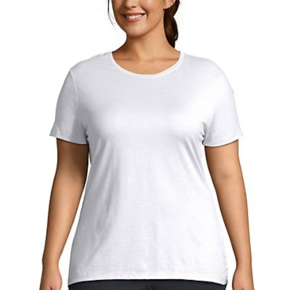 Just My Size T Shirt Cotton Jersey Short-Sleeve Crewneck Women's Tee Plus SZ 3X